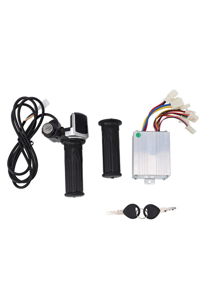 Choice محرك أسود اللون مزود بوحدة تحكم في السرعة مع مقبض تحكم في السرعة وشاشة...