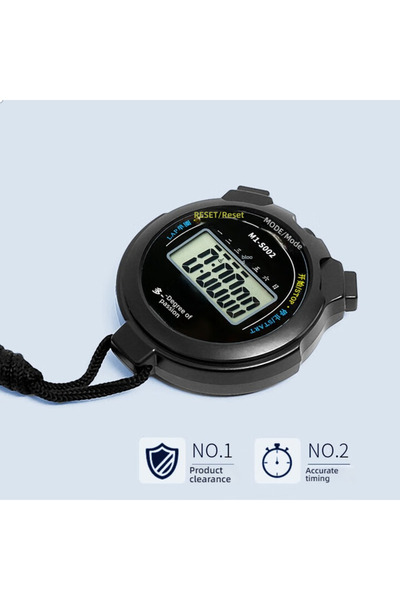 Choice black Professional Handheld Digital Stopwatch Timer Outdoor Sports Tra...