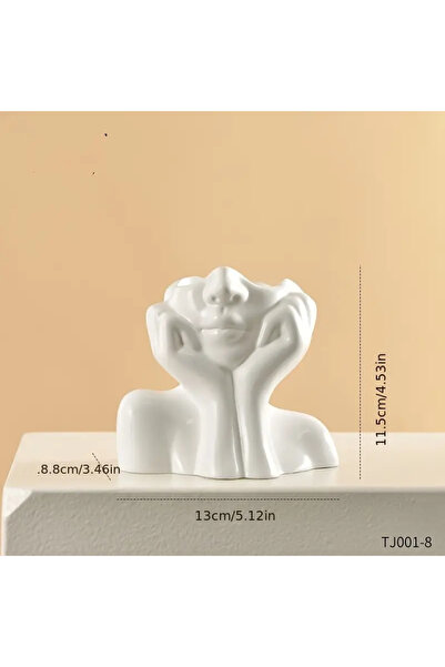 Choice TJ001-8 Creative American Face Holding Vase Decoration Living Room Flo...