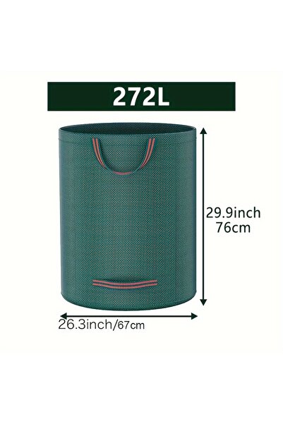 choice2 272L Extra-Large Heavy-Duty Garden Trash Bags with Handles - Reusable...