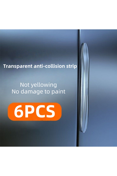 Choice1 Transparent 6PCS 4/6PCS Car Door Transparent Tape Collision Protectio...