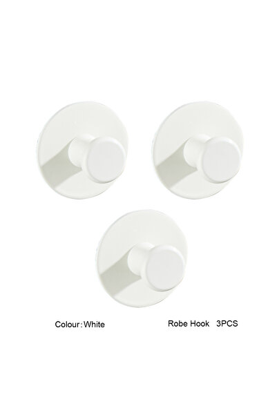 Choice4 White 3Pcs 1/3/5pcs Self-Adhesive Towel Hooks 304 Stainless Steel Sti...