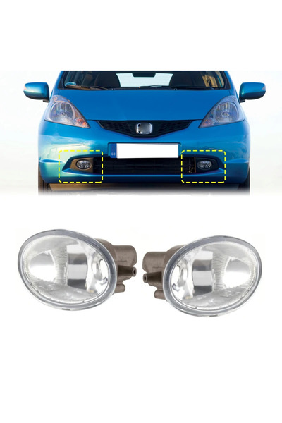 Choice 1 Pair 33951-sjd-003 Front Fog Light Housing (No Bulb) For HONDA Stepw...