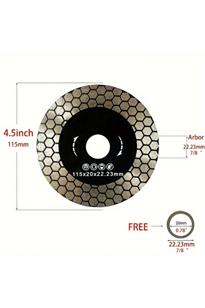 Choice شفرة منشار متعددة الأغراض لقطع بلاط البورسلين، مصنوعة من الماس الأسود،...