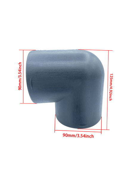 choice2 90mm-WTLDJ 42/75/90mm Plastic L-Shaped Air Pipe Elbow Outlet Connecto...