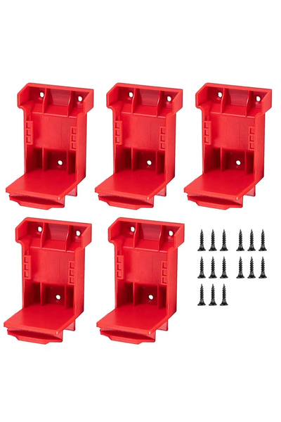 Choice1 5 قطع من حاملات أدوات الطاقة ميلووكي 2 في 1، حامل بطارية لبطاريات ميل...