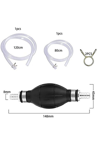 Choice 1 Set 2M Long Handy Manual Gas Oil Pump Car Fuel Pump Hand Straw Pump ...