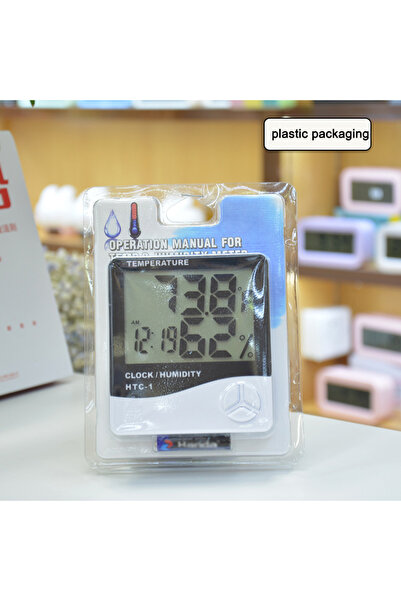 Choice محطة أرصاد جوية إلكترونية مزودة بمقياس حرارة ورطوبة إلكتروني HTC-1، مع...