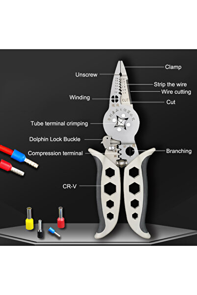 Choice أداة يدوية لتقشير ولف أسلاك الكهرباء، قطعة واحدة، قاطع كابلات متعدد ال...