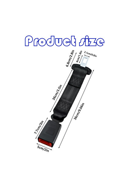 Choice1 36cm 36CM Universal Car Safety Belt Seat Belt Extension Pregnant Plug...