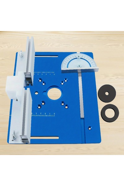 Choice1 Blue Plate Set BLUE Aluminium Router Table Insert Plate Set of 3, Woo...