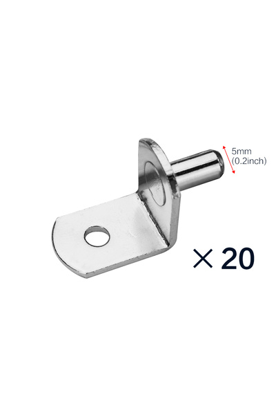 Choice1 مجموعة عامة من 20 قطعة أو 40 قطعة، أوتاد دعم أرفف 5 مم، أوتاد أرفف خز...