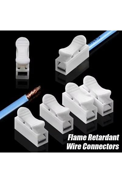 Choice 20PCS 2pin 20Pcs No Solding Quick 1P 2P Cable Wire Connector No Screw ...