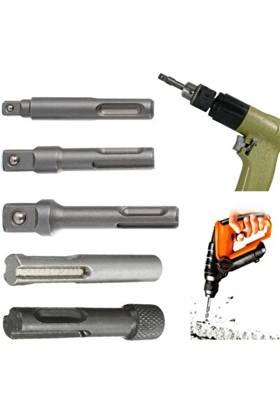 Choice 5 قطع من SDS Plus، محول إلى صامولة مغناطيسية ذات ساق سداسية 1/4 بوصة، ...