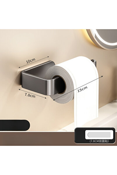 Choice1 Grey Non-perforated Tissue Paper Rack, Bathroom Toilet Paper Rack, Wa...