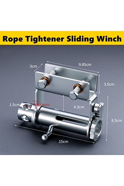 Choice1 Middle Tie Down Winch Professional Bolt on Truck Rope Tightener Tensi...