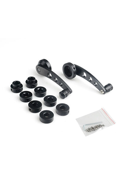 Choice4 قطعتان من مقابض رفع نوافذ السيارة العالمية المصنوعة من سبائك الألومني...