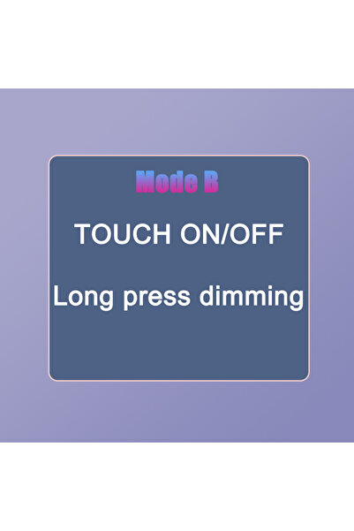 Choice8 DC wire(1M) Black color Mode B Touch Sensor Switch, Touch Dimmer for ...