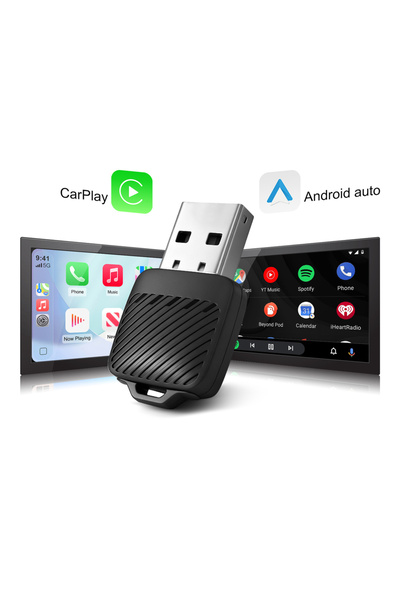 Choice دونجل ذكي 2 في 1، محول لاسلكي لـ CarPlay وAndroid Auto للسيارات المجهز...