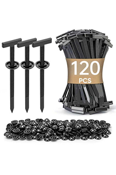 Choice 120PCS Self-Lking Cable Ties, Nylon Wire Management Clamps with Nails ...