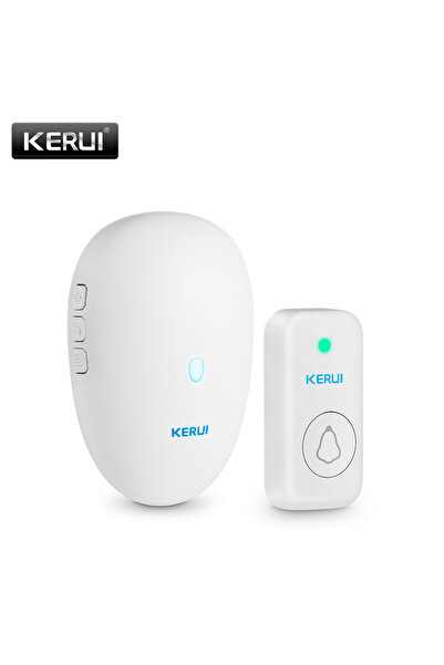 Choice جرس باب ذكي لاسلكي من KERUI مع جهاز استقبال بزر واحد وقابس أمريكي