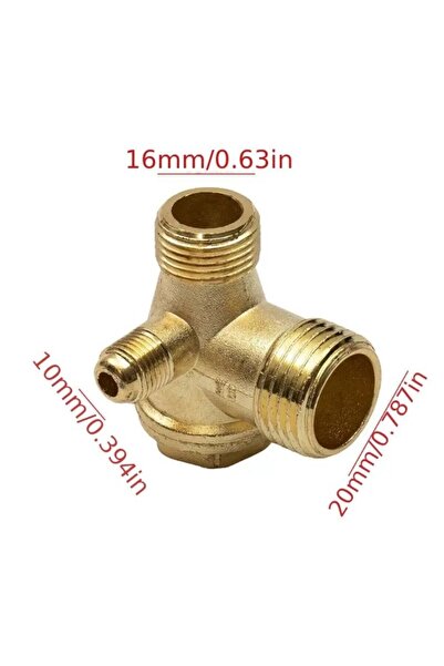 Choice صمام فحص جديد لضاغط الهواء، قطعة واحدة، ثلاثي المنافذ، مصنوع من سبائك ...