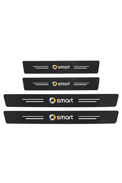 Choice 4 قطع من ملصقات ألياف الكربون للسيارة، مقاومة للماء، لعتبة باب السيارة...