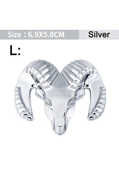 Choice5 ملصقات معدنية ثلاثية الأبعاد مطلية بالكروم الفضي على هيكل السيارة وصن...