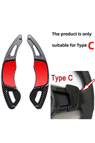Choice1 مقابض تبديل السرعات من ألياف الكربون من النوع C لعجلة القيادة، متوافق...