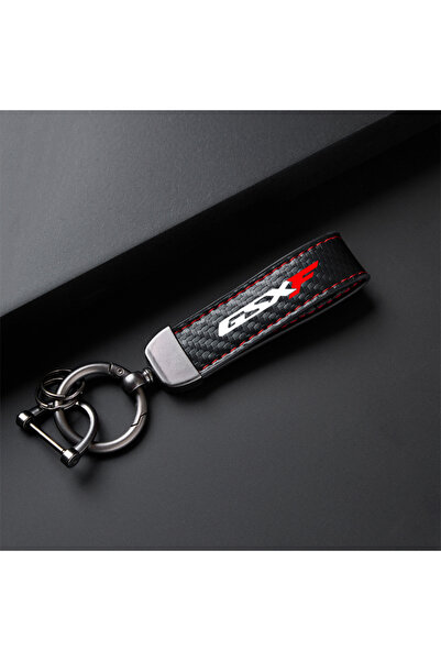 Choice1 حامل سلسلة مفاتيح دراجة نارية من جلد الفاخر، أحمر اللون، مناسب لدراجا...