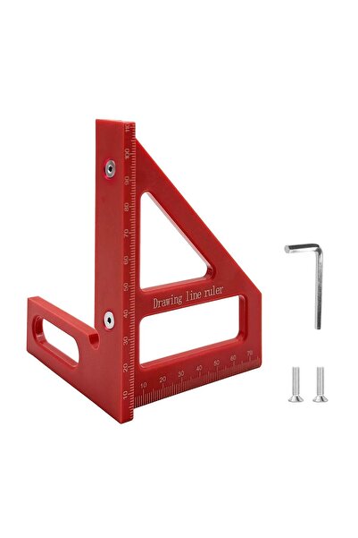 Choice1 مسطرة قياس متعددة الزوايا ثلاثية الأبعاد، منقلة زاوية نجارة ABS 45/90...