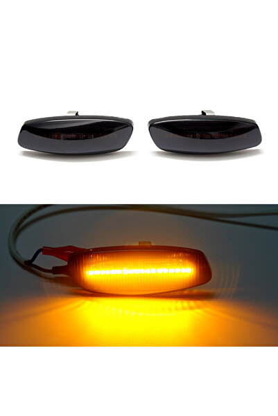 Choice زوج واحد من مصابيح LED ديناميكية مدخنة لسيارات بيجو 207، 308، 3008، 50...