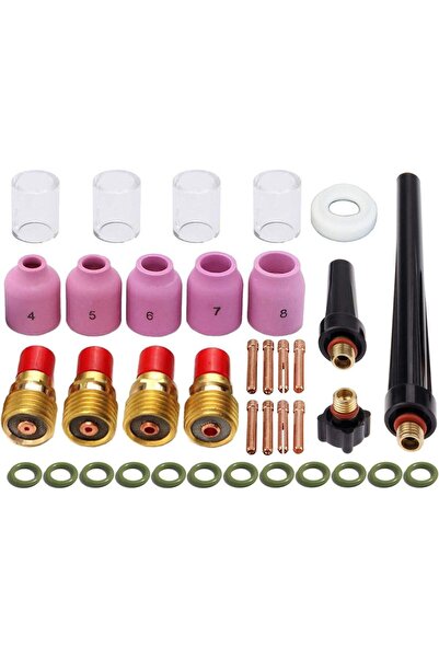 Choice 37 pieces TIG Welding Torch Gas Lens Kit accessories for DB SR WP 9 20...