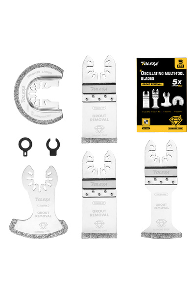 choice2 مجموعة قطع متعددة الأغراض من 5 قطع متنوعة من شفرات منشار تولسا المتذب...