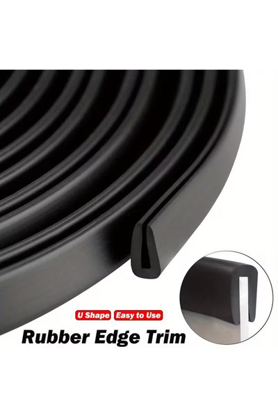 Choice1 3.2 مم 5 م أسود قطعة واحدة واقي حافة قناة على شكل حرف U مرن ذاتي اللص...