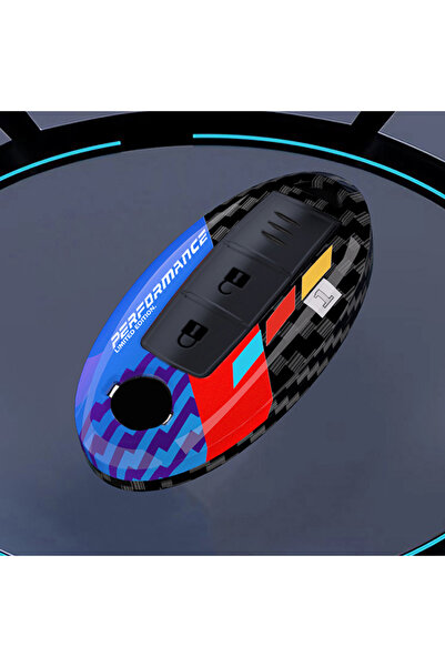 Choice4 غطاء مفتاح سيارة أنيق بلون أزرق كربوني لسيارات نيسان ليف، ميكرا، قاشق...