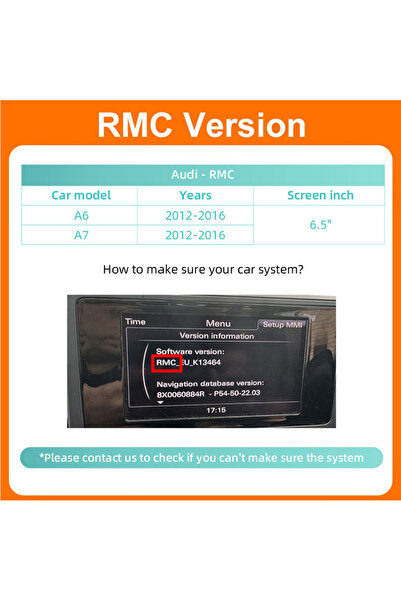 Choice نظام RMC اللاسلكي لواجهة CarPlay وAndroid Auto لسيارات أودي RMC A6 وA7...