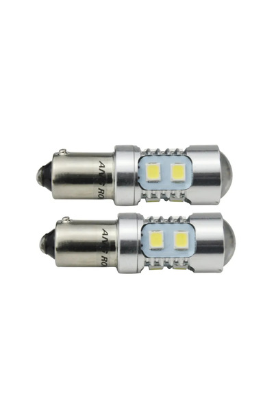 Choice مصباحان LED أبيض 6000 كلفن، من نوع BAY9s 435 H21W، أبيض، 10 SMD 2835، ...