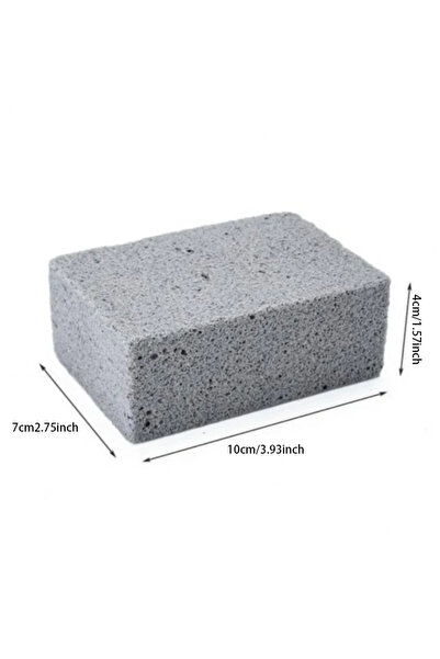 Choice قطعة واحدة من فرشاة تنظيف شواية الشواء، مصنوعة من الطوب الأسود، حجر تن...