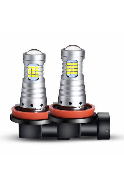 Choice H11 H8 H9 H16 2PCS Big Power LED Lens Fog Lights Bulbs 2016LEDs 60SMD ...