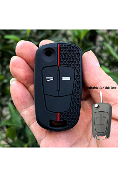 Choice غطاء مفتاح سيارة سيليكون بزرين، مناسب لسيارات أوبل، فوكسهول، أسترا H، ...