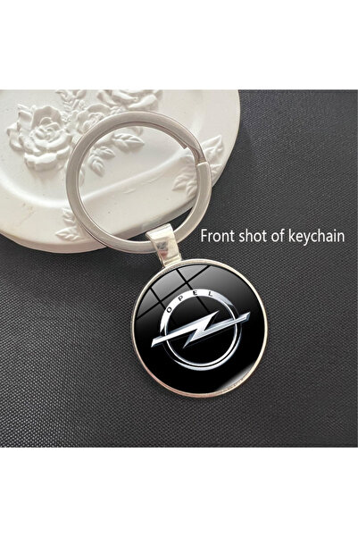 Choice حلقة مفاتيح سوداء ثلاثية الأبعاد بشعار سيارة مصنوعة من سبيكة معدنية، ق...