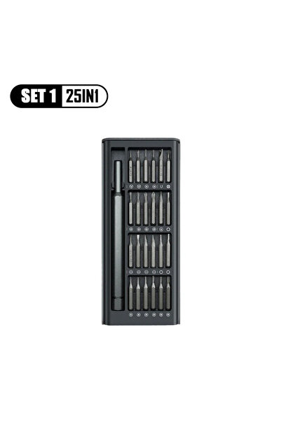 Choice مجموعة مفكات متعددة الوظائف 63 في 1، 25 قطعة، مفكات دقيقة، رؤوس مغناطي...