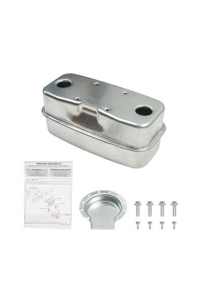 Choice Silver 01006537 751-0557 Dual Inlet Exhaust Muffler For Cub Cadet RZT5...