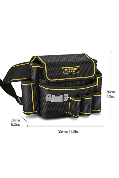 Choice حقيبة أدوات متعددة الجيوب مع حزام قابل للتعديل، مصنوعة من قماش أكسفورد...