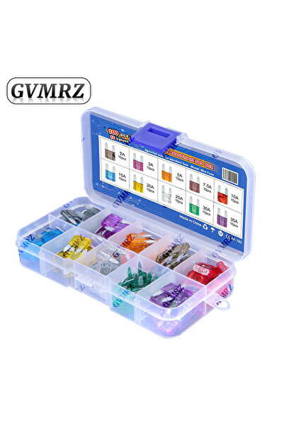 Choice 100 قطعة/علبة، 10 قيم × 10 قطع، مجموعة متنوعة من فيوزات السيارات الصغي...