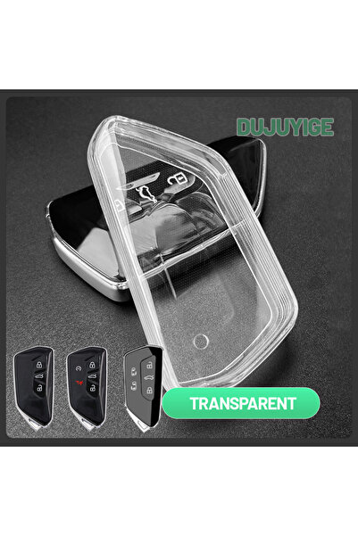 Choice White(VW-E Style) Clear TPU Car Key Case For Skoda Kodiaq NX7 2023-202...