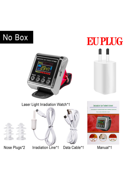 Choice3 ساعة يد للعلاج بالليزر منخفض المستوى (LLLT) بطول موجي 650 نانومتر، مز...