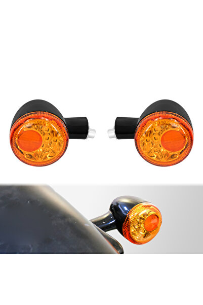 Choice مصباح إشارة انعطاف خلفي LED برتقالي اللون للدراجات النارية، مصباح فرام...