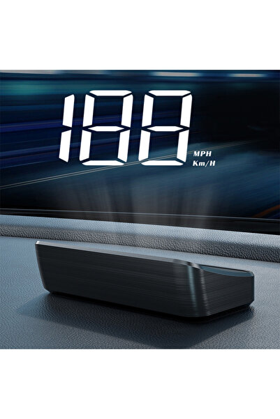 Choice1 White Car Speedometer HUD GPS Head Up Display Digital Speed Meter Win...